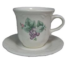Pfaltzgraff Grapevine Flat Cup (Tea Cup) and Saucer 1 Each - £11.53 GBP