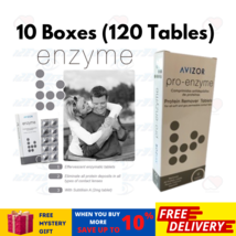 10 Boxes Avizor PRO-ENZYME Protein Remover Tablets 12&#39;s Contact Lenses Soft - £127.08 GBP