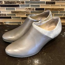 Ecco gray leather wedge 38 - $38.71