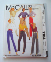 McCalls Vintage 7184 Size 20 Waist 34 Pants Only - 3 leg widths zipper U... - $165.85 MXN