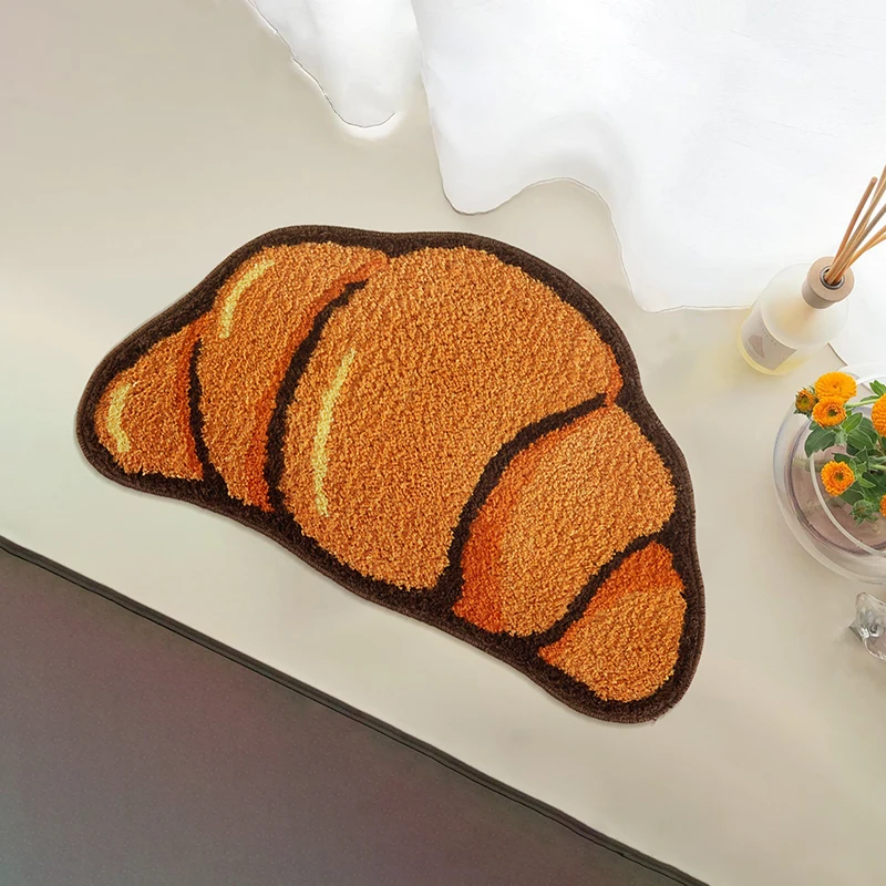 LAKEA Croissant Shape Carpets for Living Bath Room Fluffy Bread Rug Home... - £23.13 GBP