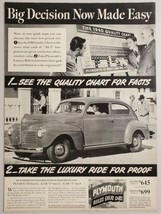 1940 Print Ad Plymouth 2-Door Cars Take the Luxury Ride - £13.40 GBP
