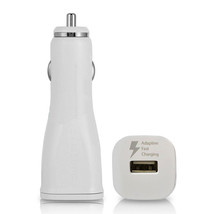 For Samsung Galaxy Note 5 S6 S7 Fast Car Charger Usb Adapter 2A White Adaptive - £12.78 GBP