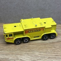 1979 Hot Wheels Airport Rescue Yellow Fire Dept Truck Workhorses Hong Kong - £6.15 GBP