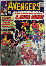 AVENGERS# 5 May 1964 (7.5 VF-) 1st Lava Men Hulk Capt America Kirby Cvr/... - $800.00