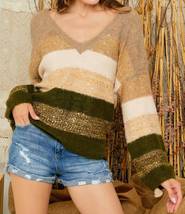 Stripe Sweater With Sequins - $27.00+