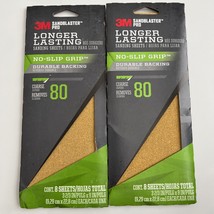 3M SandBlaster Pro 8-Pack 3.66-in W x 9-in L 80-Grit Commercial Stripping - 2PK - £8.76 GBP