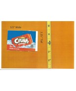 Medium Square Size Crush Orange 12 oz CAN Soda Vending Machine Flavor Strip - $76.25 MXN
