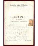 Theatre Celestins Program Primerose Flers Caillavet 1900s Primrose France - £33.66 GBP