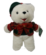 Dan Dee Snowflake Teddy Bear White Christmas 1999 Tartan Hat Friends Col... - $20.25 CAD