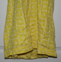 Tibi Sundress Eyelet Lined Yellow Crochet Trim Size 6 Pockets - $12.13
