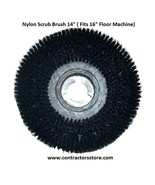 14&quot; Hard Floors Scrub Brush Nylon Shower Feed  ( Fits 16&quot; Floor Machine)  - €124,33 EUR