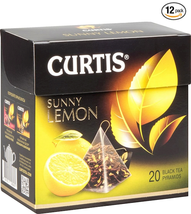 CURTIS Black Tea Sunny Lemon Sealed 12 BOXES of 20 Pyramids Each US Seller - £38.78 GBP