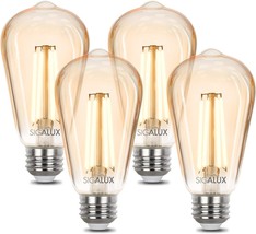  LED Light Bulbs Dimmable Vintage Light Bulbs 40 Watt Equivalent E26 LED F - £25.02 GBP