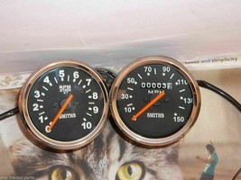Triumph Norton BSA smiths replica speedometer  Tachometer (Set) - £23.75 GBP