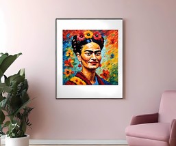 Frida Kahlo Self-Portrait Art Poster Print 23 x 23 in - £21.49 GBP