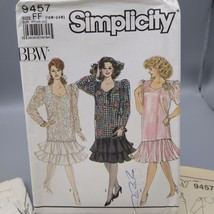 Vintage Sewing PATTERN Simplicity 9457, BBW 1990 Womens Two Piece Dress,... - £9.85 GBP