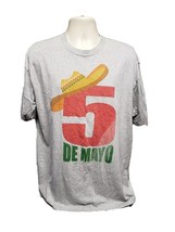 Cinco 5 de Mayo Adult Gray XL TShirt - £14.24 GBP