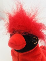 Ty Mac Cardinal Bird Beanie Babies 6&quot; Date Of Birth June 10 1998 Red Black Tag - £11.00 GBP
