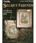 Secret Friends Cross Stitch Pattern Leaflet 2458 Leisure Arts  - £5.57 GBP