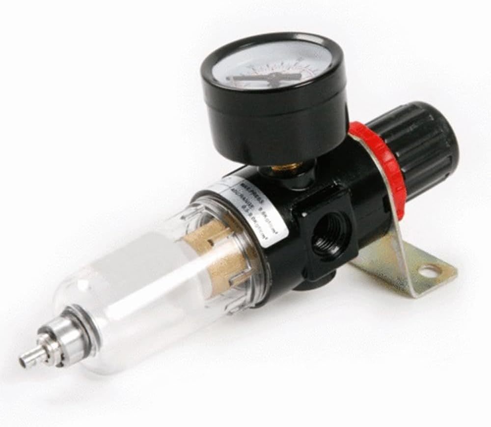 Air Filter And Pressure Regulator With Water Trap, Ideal To Use In, Flui... - $18.57