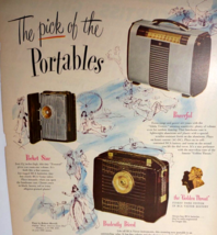 RCA Victor Portable Radio Print AD Pocket Size Carry Vintage 1948 Ready To Frame - £19.67 GBP