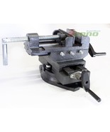 4&quot; Swivel 360 Deg Drill Press Vise Bench X Y Clamp Cross Slide Milling H... - $88.99