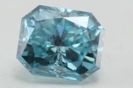 Radiant Loose Diamond (1.01 Ct Vivid Blue(Irradiated) SI1(Enhanced)) IGL - £866.95 GBP