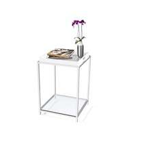 Modern Classic Metal End Table with White Removable Tray - €147,49 EUR
