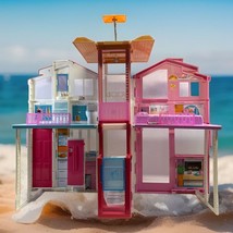 Mattel Barbie Pink Passport 3-Story Townhouse Fold up Dream House - £50.62 GBP