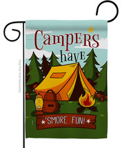 Smore Fun Garden Flag Camping 13 X18.5 Double-Sided House Banner - £15.77 GBP