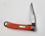 Vintage Schrade + Heritage Old Timer Pocket Knife H194 Orange handle Nic... - $69.29