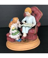 Vintage 1983 Avon Enjoy Night Before Christmas Porcelain Figurine Mom Ch... - £27.51 GBP
