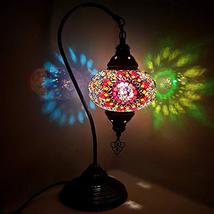 LaModaHome Turkish Lamp/Moroccan Lamp Tiffany Style Glass Desk Table Lamp - MC-A - £54.41 GBP