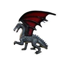 ANIMAL PLANET Mojo Fantasy Steel Dragon Toy Figure, Black/Red (387215), 2014 - £9.44 GBP