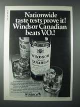 1982 Windsor Canadian Whisky Ad - Taste Tests Prove It - £14.48 GBP