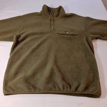 Goodfellow & Co. Men's 1/4 Snap Button Green Pullover Sweatshirt Jacket Size L image 5