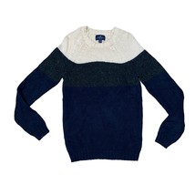 American Eagle Outfitters 3-Tone Colorblock Mix Knit Sweater Men&#39;s Size XS - £23.25 GBP