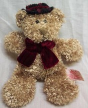 Russ Circle Of Beauty Teddy Bear With Hat &amp; Bow 7&quot; Plush Stuffed Animal Toy - £11.61 GBP