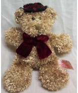 RUSS Circle of Beauty TEDDY BEAR WITH HAT &amp; BOW 7&quot; Plush STUFFED ANIMAL Toy - $20.31 CAD