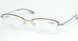 Charmant CH10409 Ln Light Green /PURPLE Eyeglasses Glasses Frame 50-19-140 Japan - £92.69 GBP