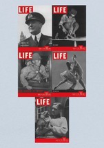 Life Magazine Lot of 5 Full Month of August 1943 2, 9, 16, 23, 30 WWII ERA - £52.69 GBP