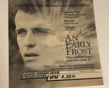 An Early Frost Tv Guide Print Ad Aiden Quinn Gena Rowlands Ben Gazzara TPA9 - $5.93