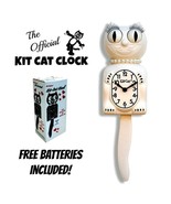 WHITE LADY KIT CAT CLOCK 15.5&quot; Free Battery MADE IN USA Official Kit-Cat... - €61,21 EUR