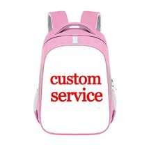 Customize the Image Logo canvas Backpack Women Men Travel Bags  Children... - £109.43 GBP