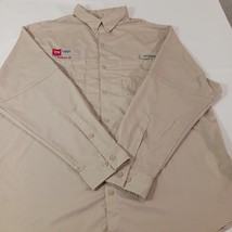 Columbia Omni-Shade FM7253 Men's 2XL Brown Vented Button Front Long Sleeve Shirt image 15