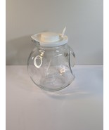 Heavy Clear Glass Fishbowl Frigoverre Pitcher with Ice Tube - 64 oz - Italy - $33.96 CAD