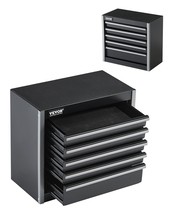 VEVOR 8.6" Metal Tool Box 5 Drawers EVA PP Feet Ball Bearing Lock Powder... - $41.90