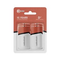 RadioShack D Alkaline Batteries 4 Pack 2302291 - $164.96 MXN