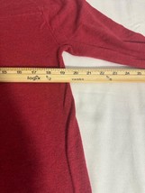 Chelsea & Theodore Women's Red Long Sleeve Pullover Blouse Top Size Large image 13